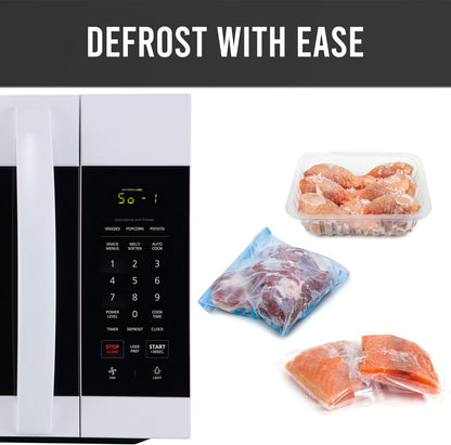 1.7 Cu. Ft. Countertop Microwave Oven – 1000 Watts Power, Auto Cook Settings, Defrost, Easy Clean and Child Safety Lock - White5