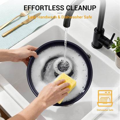 21 Pcs Pots and Pans Set Non Stick with Detachable Handle & Grill Pan, Induction Ceramic Cookware Set, Non Toxic Kitchen Pots and Pans Set for Rvs,Camping, Oven/Dishwasher Safe, Black8