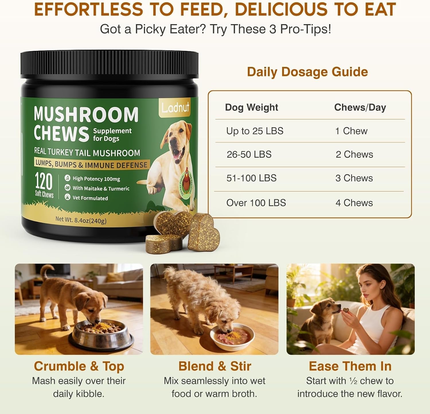 turkey-tail-mushroom-for-dogs-senior-dog-supplement-for-lumps-bumps-lipoma-soft-chews-with-reishi-maitake-turmeric-astragalus-supports-immune-health-natural-chicken-flavor-120-count