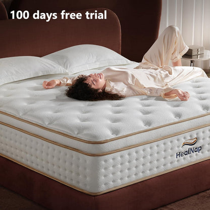 Hybrid Mattress in a Box Memory Foam Mattress Full Size 12Inch | Firm, Individual Pocket Spring, Upgrade Zoned Support, Medium Firm Memory Fat Mattress8
