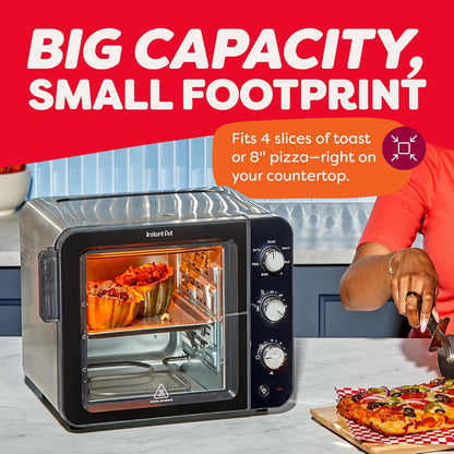 No Preheat Required* 4-Slice Air Fryer Toaster Oven with Instantheat Technology, 7-In-1, Air Fry, Bake, Toast, Roast, Broil, Warm, and Make Pizza5