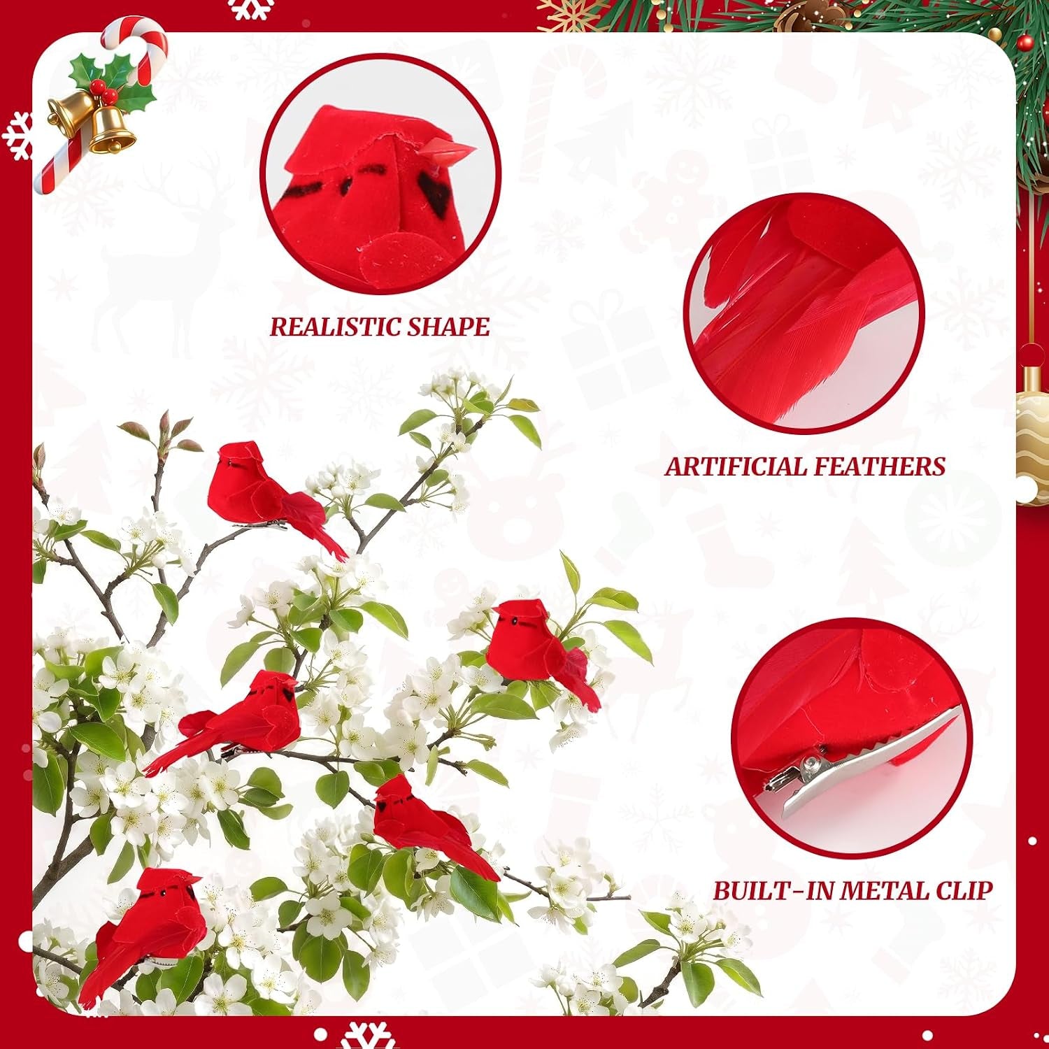 12-pcs-cardinals-birds-christmas-ornaments-mini-cardinal-clip-on-christmas-tree-decorations-artificial-velvet-feather-red-birds-for-wreaths-diy-crafts-centerpieces-holiday-home-decor