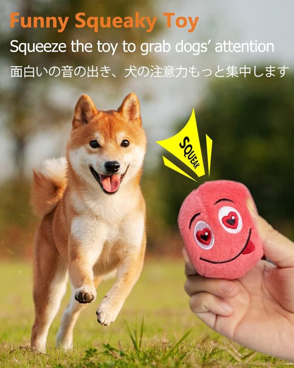 SCHITEC Squeaky Dog Toys, [6 Pack] Soft Stuffed Plush Balls with Squeakers, Interactive Fetch Play for Puppy Small Pets2