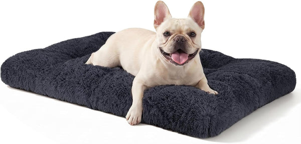 JOEJOY Large Dog Bed Crate Pad, Deluxe Plush Washable Dog Beds Fulffy Soft Kennel Pad Anti-Slip Pet Sleeping Mat for Extra Large Medium Small Dogs, 40" X 27", Beige29