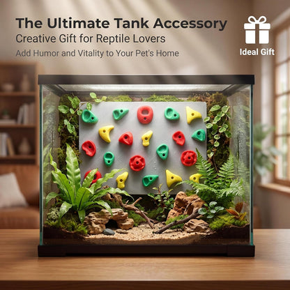 2-Pack Climbing Wall for Reptiles, Terrarium Habitat Decor | 2PCS Climbing Wall for Reptiles for Bearded Dragons, Leopard Geckos, Habitat Decor & Enrichment5