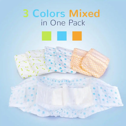 Pet Soft Disposable Male Wrap Dog Diaper,12Pcs,Xs2