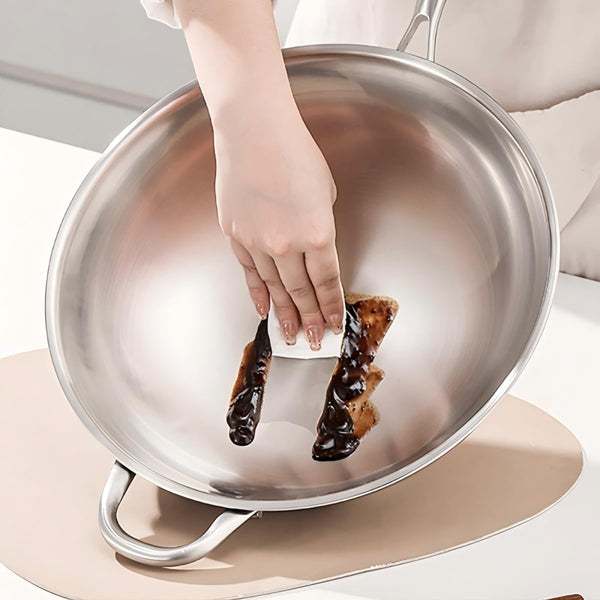 Stainless Steel 316 Wok with Glass Lid, Tri-Ply Large Cooking Surface, Oven Safe & Induction Compatible (12.5 Inch)9