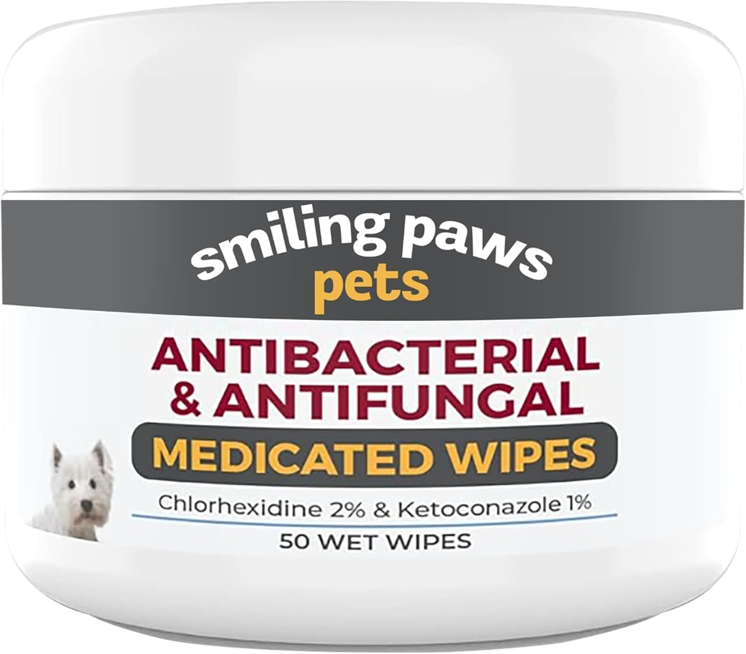 smiling-paws-medicated-grooming-wipes-for-dogs-cats-1pk-50-wipes-medicated-grooming-wipes-for-dogs-cats-contains-ketoconazole-chlorhexidine-treats-yeast-infection-ringworm-pyoderma