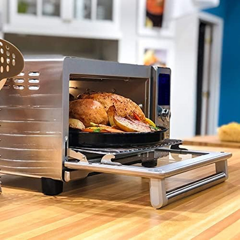 bravo-air-fryer-toaster-smart-oven-12-in-1-countertop-convection-30-qt-xl-capacity-50-500-f-temperature-controls-top-and-bottom-heater-adjustments-0-100-brushed-stainless-steel-look