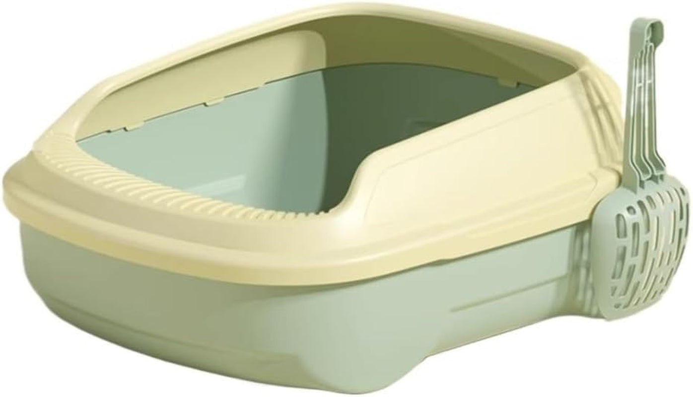 pet-supplies-open-top-cat-litter-box-with-scoop-high-side-sifting-tray-for-all-catsgreen