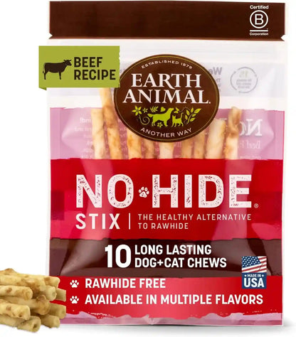Earth Animal No Hide Stix - Rawhide Free Dog Chews Sticks 10 Count Chicken | Small Sticks Chicken Flavored Natural Rawhide Free Long Lasting Dog Chews - Treats for Small Dogs and Cats11