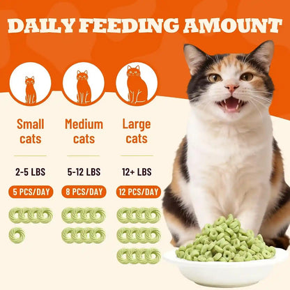 9 Oz Catnip Cat Treats with Vitamins, Teeth Cleaning & Training | All-Natural Chicken, Salmon, Catnip & Barley Grass. Crunchy Cleans Teeth, Freshens Breath. Helps Hairballs & Digestion.5