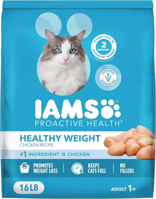 IAMS Proactive Health Healthy Weight Dry Cat Food, Chicken, 3.5 Lb | Veterinarian-Recommended, Real Chicken #1 Ingredient, Protein & Fiber Blend for Weight Management, Supports Healthy Energy12