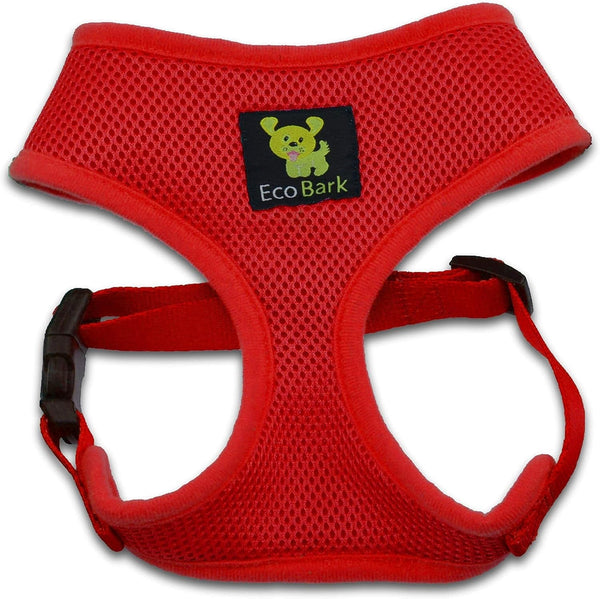 Ecobark Dog Harness, Soft Mesh over the Head Vest Harness, Red, Small | Luxurious Eco Friendly No Pull & No Choke Design, Padded Breathable Body Halter, anti Rub, for Puppy, Toy & Small Breeds6