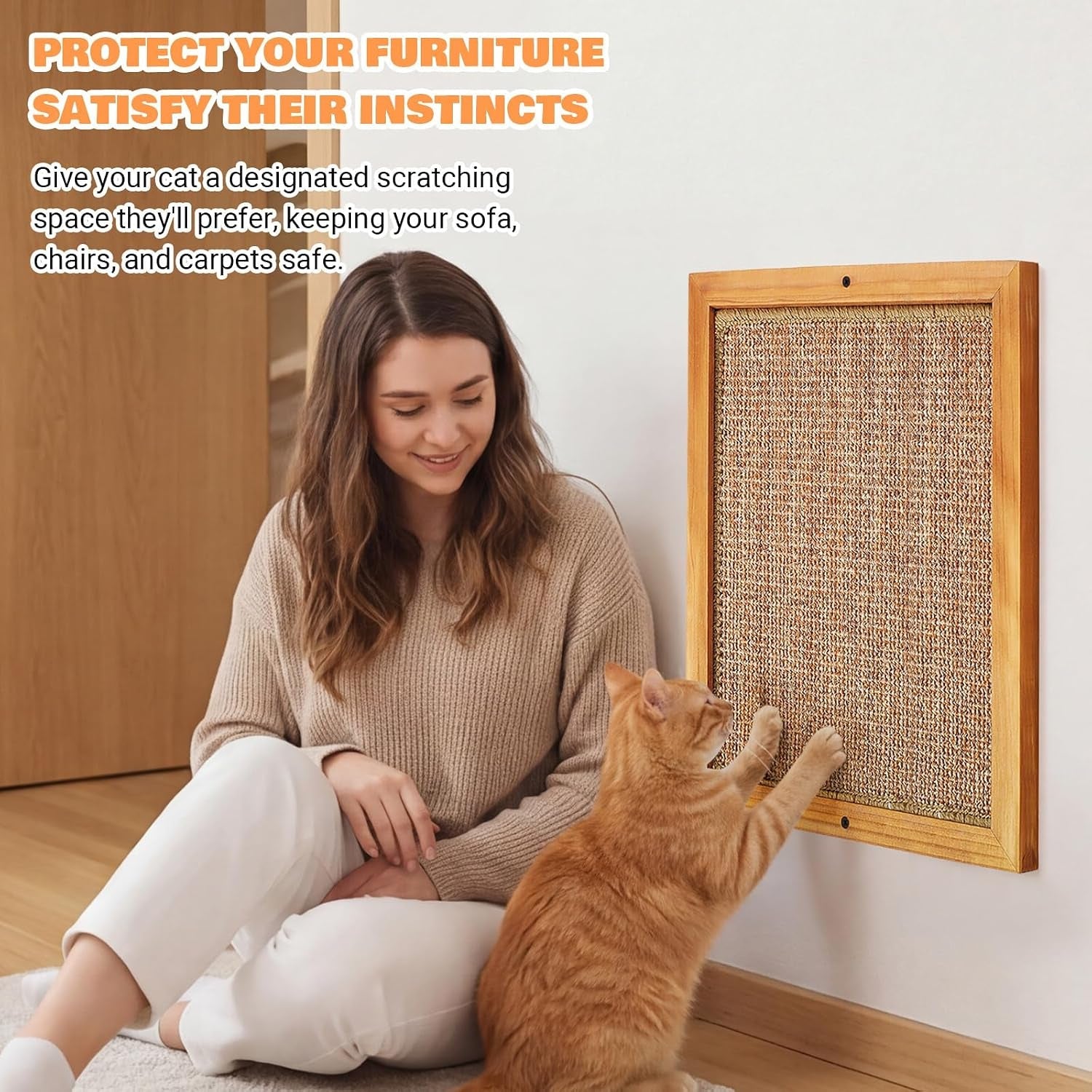 wall-mounted-cat-scratching-post-wooden-sisal-scratcher-for-indoor-cats-natural-wood-frame-with-durable-sisal-rope-surface-protects-furniture-easy-wall-mount-sturdy-for-large-cats