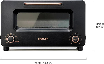 the Toaster Pro | Steam Oven Toaster | Compact Size 14.1″W × 12.6″D × 8.2″H | 6 Modes: Shokupan, Golden Toast, Pizza, Croissant, Oven, Salamander Grill | (Baking Tray Sold Separately) | Black2