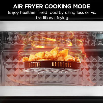 BLACK+DECKER Over-The-Range Microwave Oven with Air Fryer, 1.5 Cu.Ft, 900W | 6-In-1 Cooking Modes, Convection & Bake, Sensor Reheat, 300 CFM Vent, Air Fryer Combo, Stainless Steel3