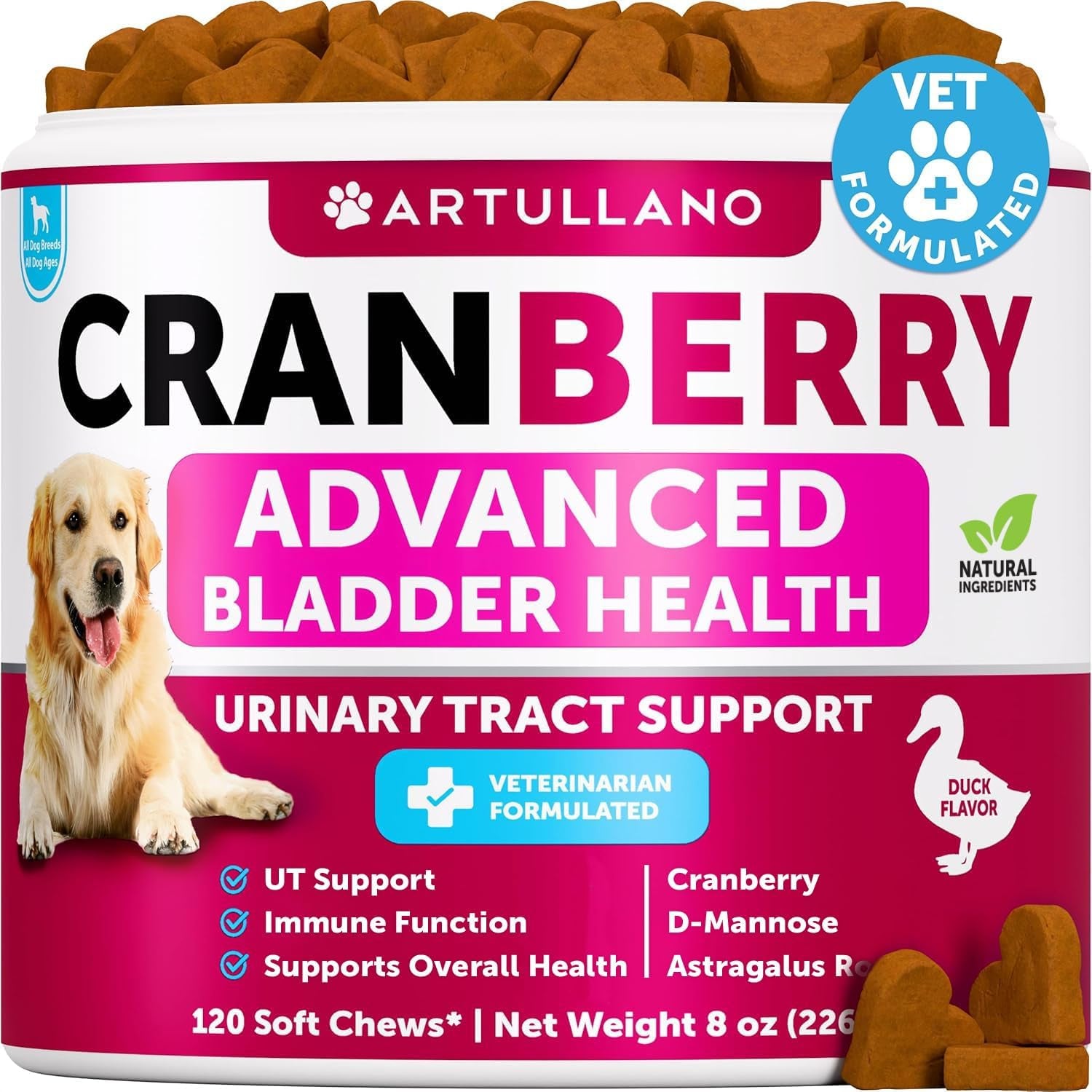 dog-ut-treats-cranberry-chews-for-dogs-urinary-tract-bladder-support-supplement-with-natural-cranberry-extract-tasty-120-soft-bites-for-daily-wellness-with-fish-oil-pumpkin-d-mannose