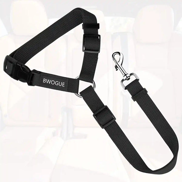 Adjustable Pet Seat Belt Restraint for Dogs and Cats - Vehicle Headrest Safety Harness (1 Pack)2
