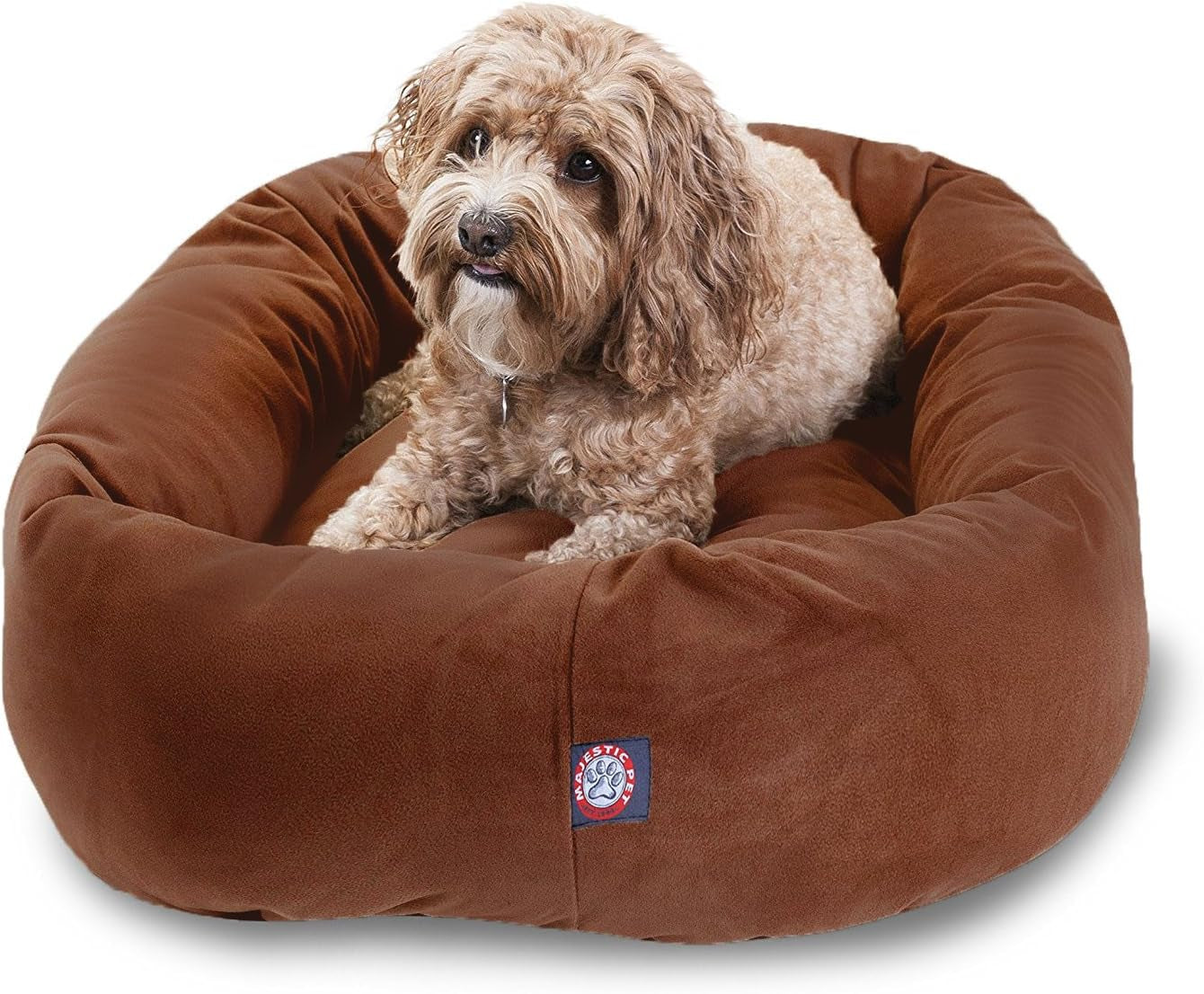 majestic-pet-32-inch-suede-calming-dog-bed-washable-cozy-soft-round-dog-bed-with-spine-support-for-dogs-to-rest-their-head-fluffy-donut-dog-bed-32x23x7-inch-round-pet-bed-medium-sage