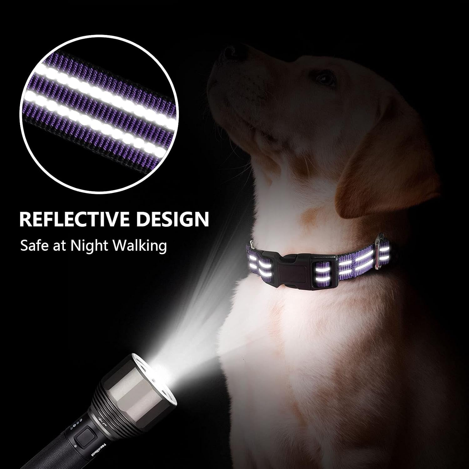 martingale-collars-for-dogs-reflective-escape-proof-training-dog-collars-with-quick-release-buckle-adjustable-no-slip-nylon-dog-collar-for-medium-pets