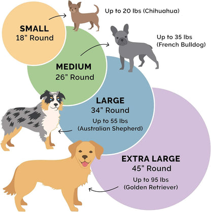 Furhaven Soft & Cozy Dog Bed for Medium/Small Dogs, Refillable W/ Removable Washable Cover & Liner, for Dogs up to 35 Lbs - Plush Faux Fur Bean Bag Style Ball Bed - Espresso, Medium6