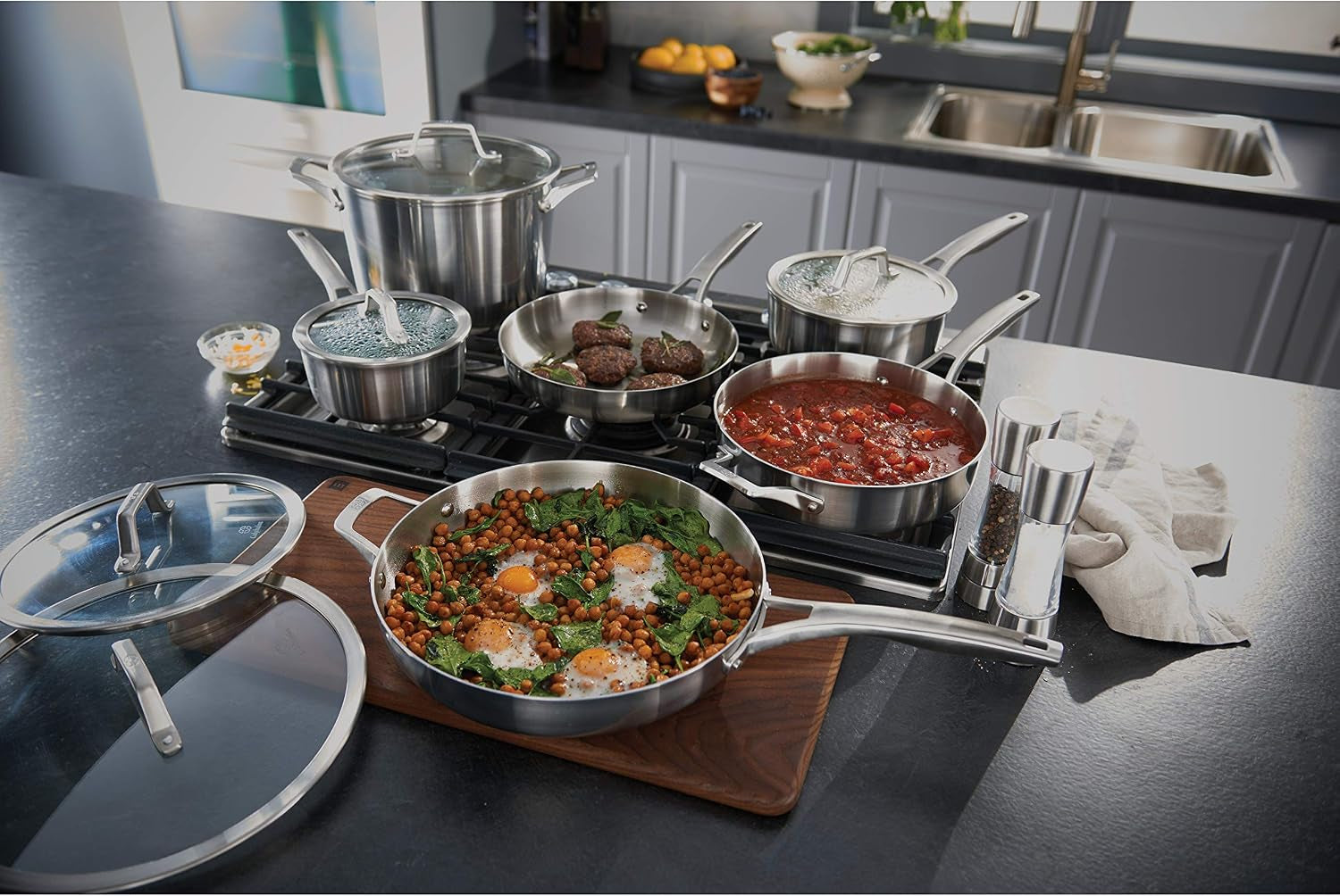calphalon-stainless-steel-kitchen-cookware-11-piece-pots-and-pans-set-with-stay-cool-handles-dishwasher-oven-safe-silver