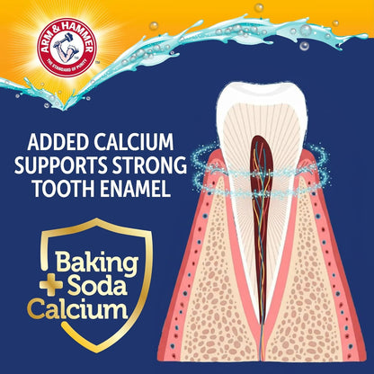 Arm & Hammer Complete Care Enzymatic Dog Toothpaste, Chicken, 6.2 Oz | Fluoride-Free Formula with Baking Soda and Calcium Fights Plaque and Tartar, Freshens Breath, Value Size6