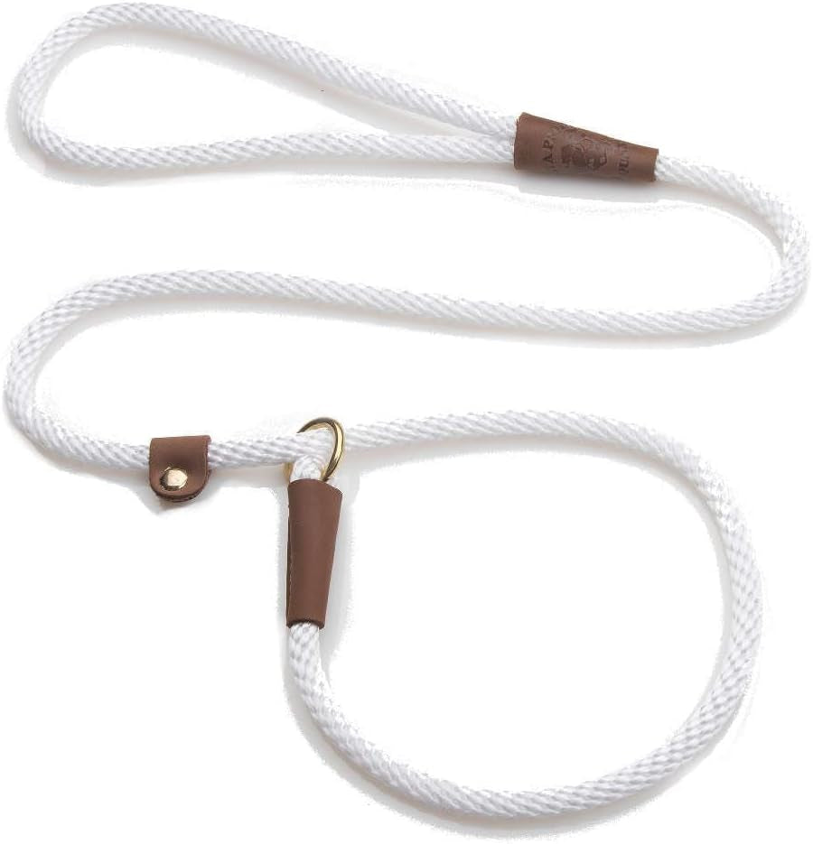 mendota-pet-slip-leash-dog-lead-and-collar-combo-made-in-the-usa-mocha-3-8-in-x-6-ft-for-small-medium-breeds