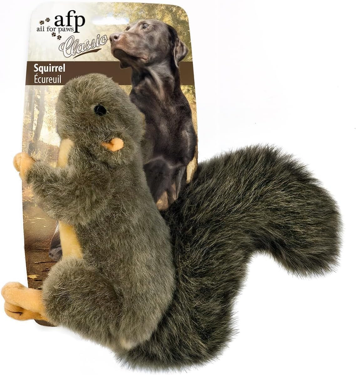 all-for-paws-classic-squirrel-pet-toys-small