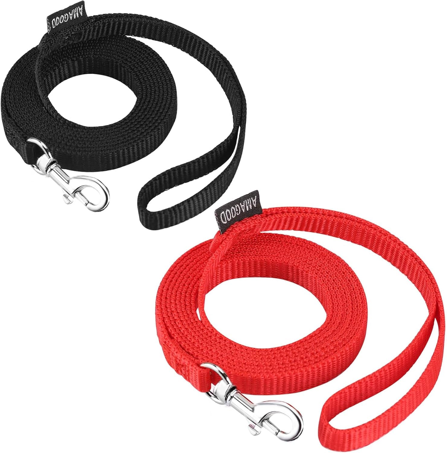 amagood-6-ft-puppy-leash-strong-traditional-style-with-easy-to-use-collar-hook-great-for-small-medium-and-large-dogs-5-8in-x-6-ft-purple