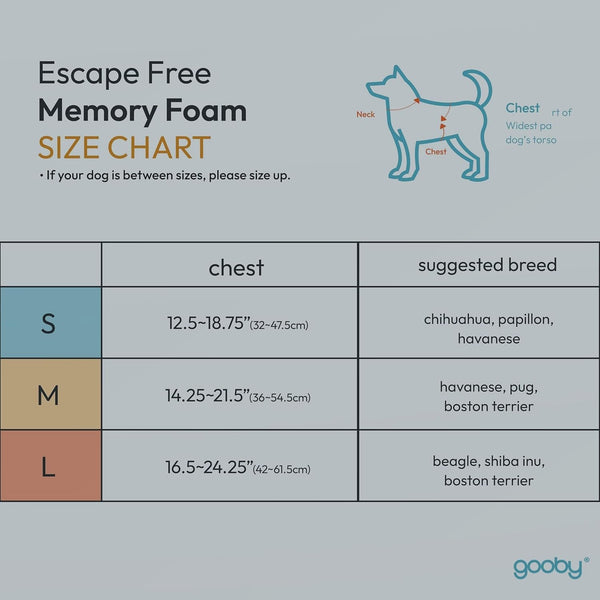 Gooby Escape Free Memory Foam Harness - Green, Large - No Pull Step-In Small Dog Harness with Four Point Adjustment - Perfect on the Go Dog Harness for Medium Dogs No Pull and Small Dogs2