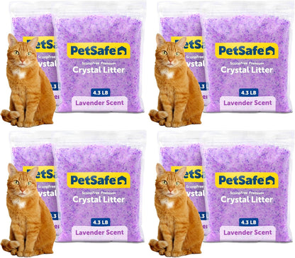 Petsafe Scoopfree Premium Crystal Litter, Fresh Scent, 4.3 Lb Bag, 2 Pack12
