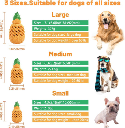 Pineapple Dog Chew Toys - Indestructible for Large Aggressive Chewers2