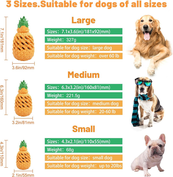 Pineapple Dog Chew Toys - Indestructible for Large Aggressive Chewers2