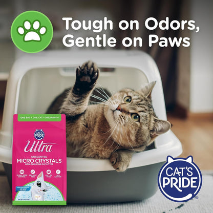 Ultra Micro Crystals Cat Litter - 99.9% Dust Free, Soft on Paws, Fragrance Free - 5 Lbs.4