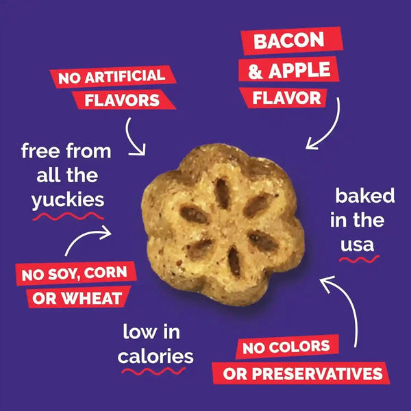 Fruitables Skinny Mini Dog Treats, Training Treats, Bacon & Apple, 12Oz | Healthy Dog Treats, Crunchy Dog Biscuits, Healthy Puppy Treats, Limited Ingredient, Training Rewards, Made in USA6