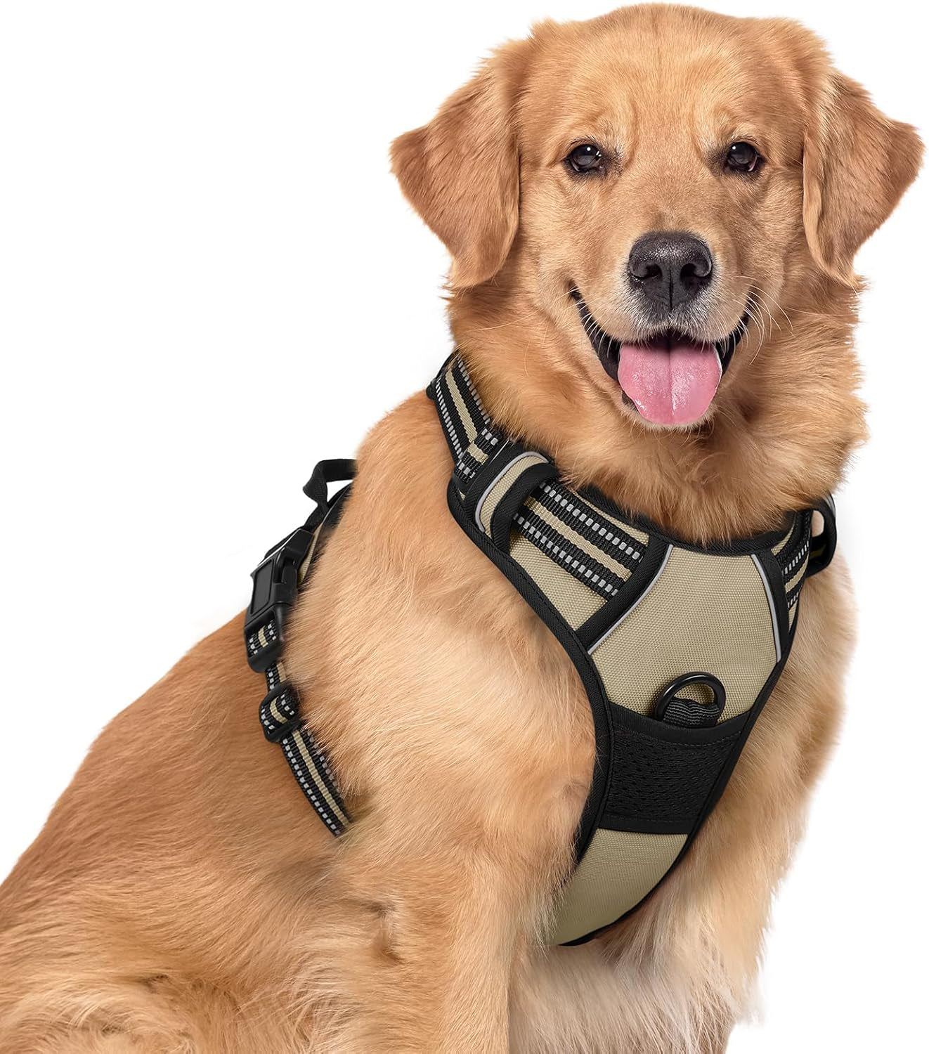 rabbitgoo-dog-harness-no-pull-for-large-dogs-with-2-leash-clips-pet-vest-no-choke-with-handle-adjustable-soft-padded-reflective-easy-control-for-walking-black-large