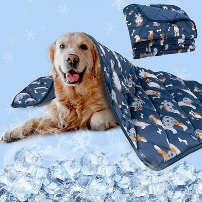 Dog Cooling Mat, Premium Lightweight Pet Cooling Blanket Bed Cover for Dogs, Cat, Puppies | Ice Silk Cooling Pad for Dogs Furniture Protector | Machine Washable Pet Blanket, 28''X40''1