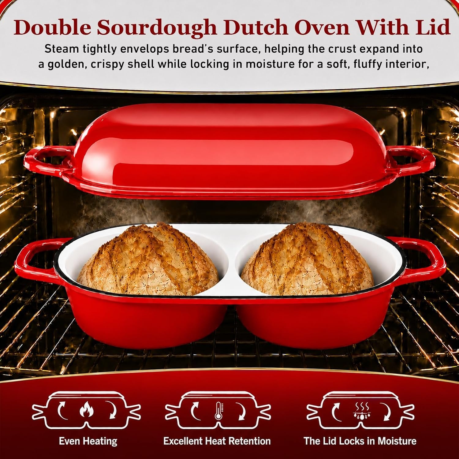 double-dutch-oven-for-sourdough-bread-baking-2-2qt-enameled-cast-iron-dutch-oven-pot-with-lid-500-f-oven-safe-non-stick-bread-loaf-pan-sourdough-baking-pan-for-homemade-baking-red