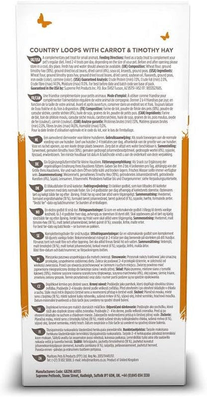 Selective Naturals Country Loops with Carrot & Timothy Hay (Pack of 4)3