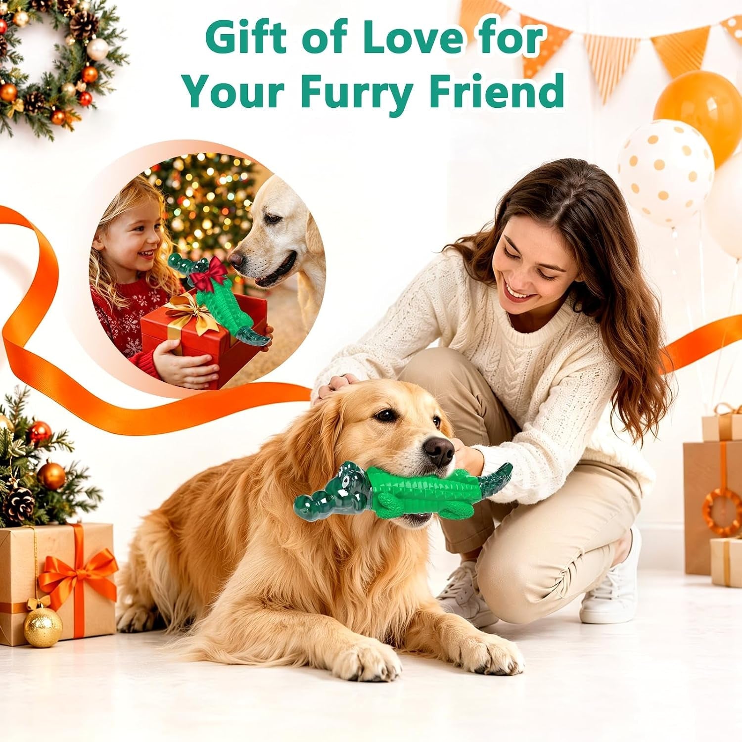 fuufome-alligator-dog-toys-for-aggressive-chewers-medium-large-breed-dogs-dental-cleaning-tough-nylon-rubber-hybrid-structure-anxiety-relief-long-daily-indoor-outdoor-chewing-dog-gift