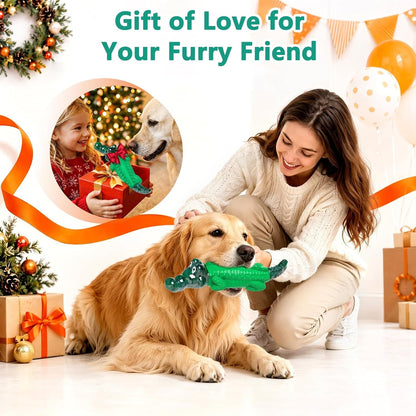 Fuufome Alligator Dog Toys for Aggressive Chewers,Medium Large Breed Dogs | Dental Cleaning, Tough Nylon Rubber Hybrid Structure,Anxiety Relief,Long Daily Indoor Outdoor Chewing Dog Gift8