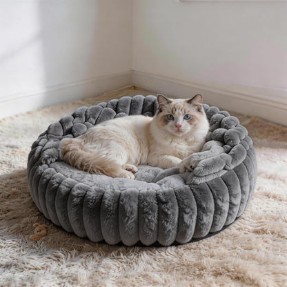 Cat Beds for Indoor Cats, 2 in 1 Cat Cave Bed Kitten Bed for Small Pets, Small Dog Bed with Cover, Pet Bed for Puppy and Kitten with Anti-Slip Bottom-Dark Gray-20 Inches3