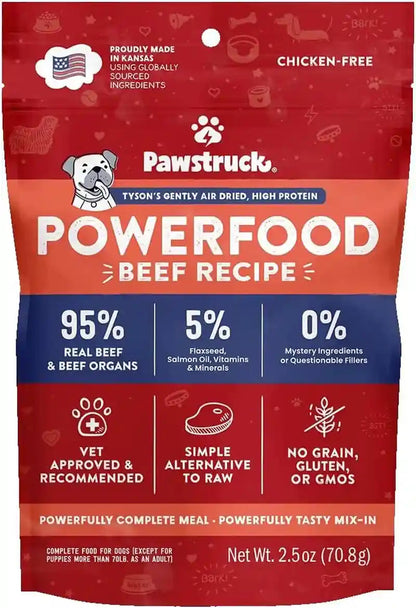 Pawstruck Air Dried Dog Food with Real Beef, Grain-Free, Made in USA, Non-Gmo & Vet Recommended, High Protein Limited Ingredient Full-Feed for All Breeds & Ages, 2Lb Bag14