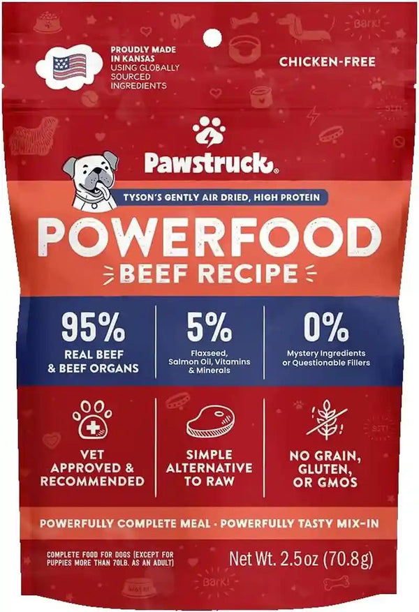 Pawstruck Air Dried Dog Food with Real Beef, Grain-Free, Made in USA, Non-Gmo & Vet Recommended, High Protein Limited Ingredient Full-Feed for All Breeds & Ages, 2Lb Bag14