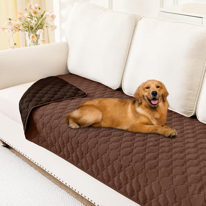 Smiry Waterproof Dog Bed Cover, Reversible Pet Blanket for Sofa Couch | Soft Washable Dog Blanket, Leakproof Couch Cover for Dogs Cats & Furniture Protection, 52X82, Grey/Dark Grey57
