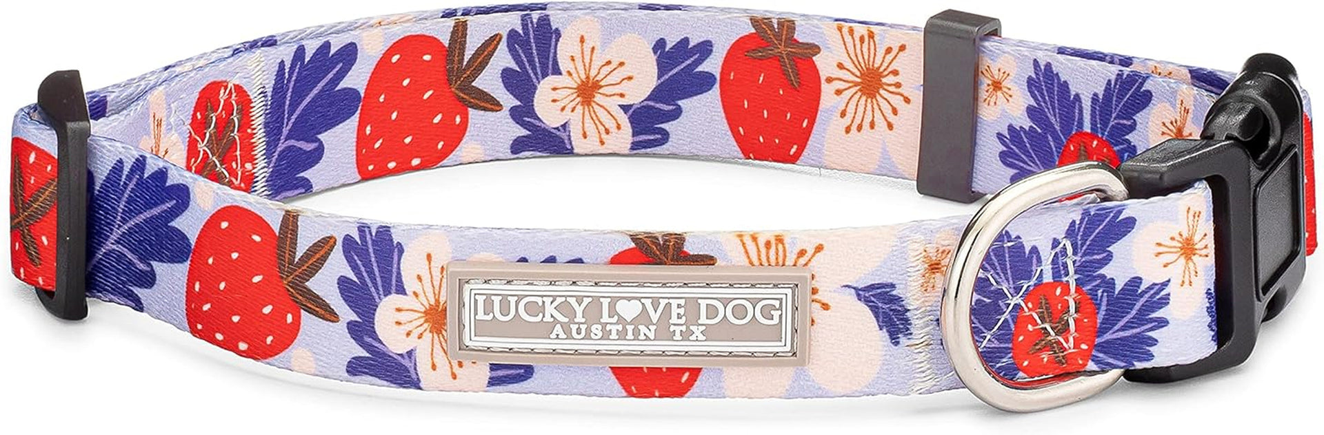 lucky-love-dog-easy-click-buckle-dog-collar-with-leash-set-combo-durable-comfortable-for-male-female-dogs-pet-collar-for-medium-dogs-secure-fit-blackbird-combo-medium