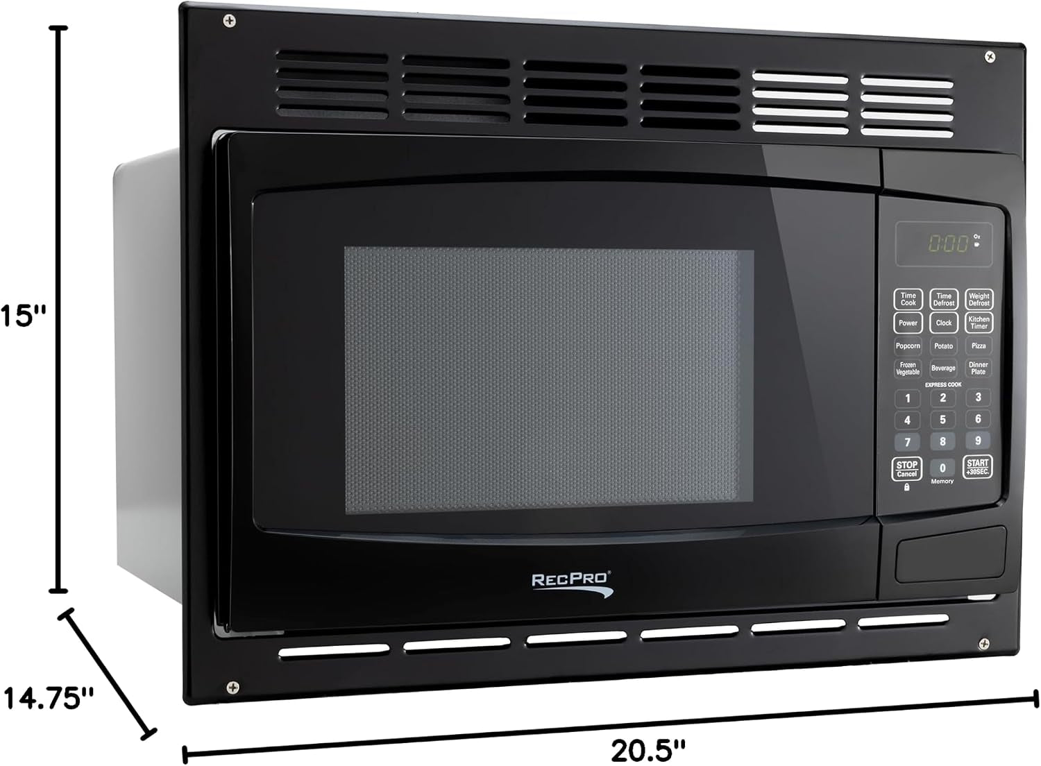 1-0-cu-ft-rv-microwave-with-trim-kit-black-900w-cooking-power-8-express-cook-presets-10-power-levels-instant-start