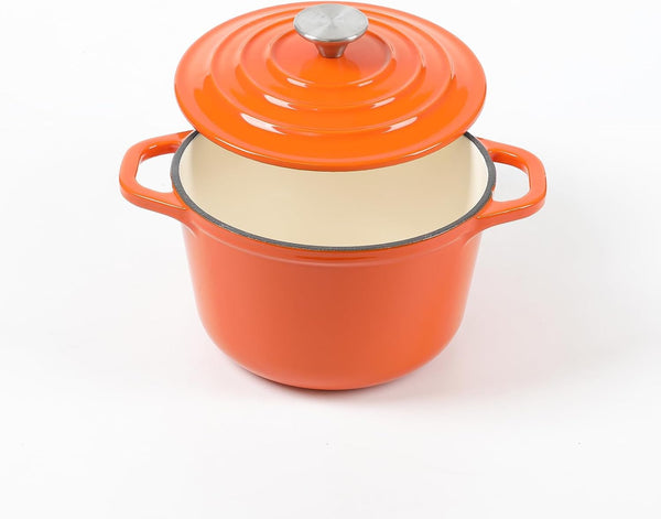 Enameled Cast Iron Mini Sauce Pan 1.5 QT Orange…3